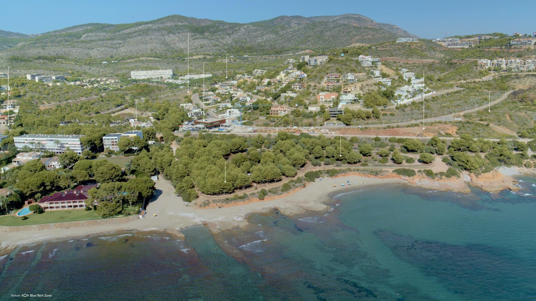 Vista aérea del entorno de Bellver Blue Tech Zone